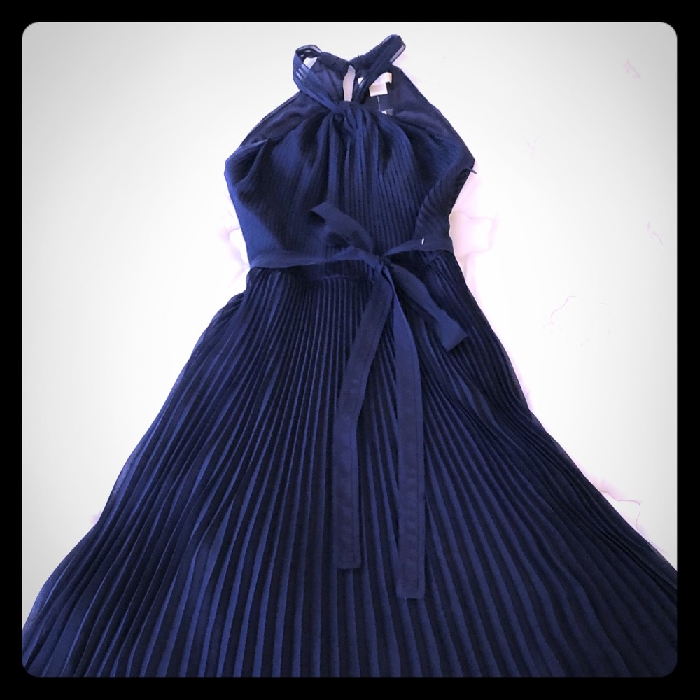 New Ann Taylor Loft mid-dress dark navy blue